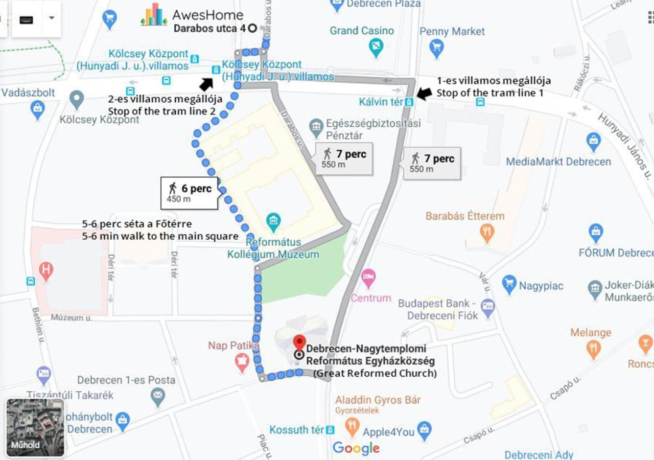 Aweshome City Apartment - 3 Bedrooms And Free Parking เดเบรตเซน ภายนอก รูปภาพ